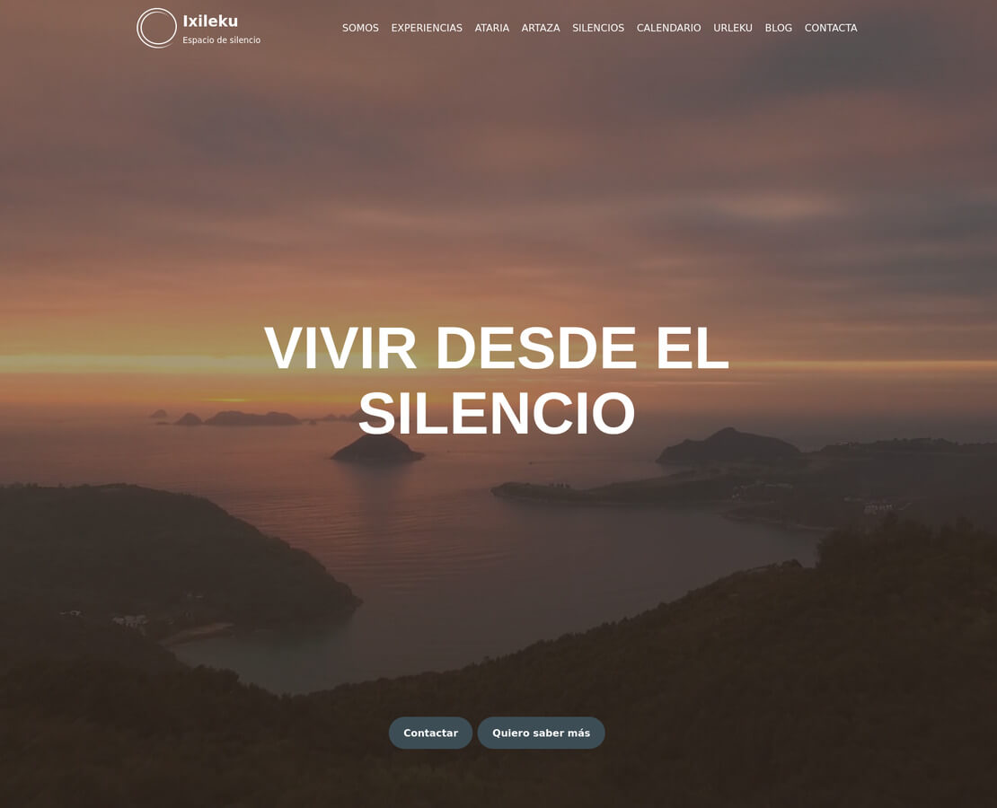 Webs para asociaciones: nueva web para Ixileku